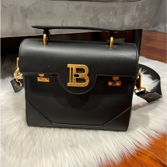 Balmain BBuzz 23 Top-Handle Bag in Smooth Leather - Picture 2 of 10